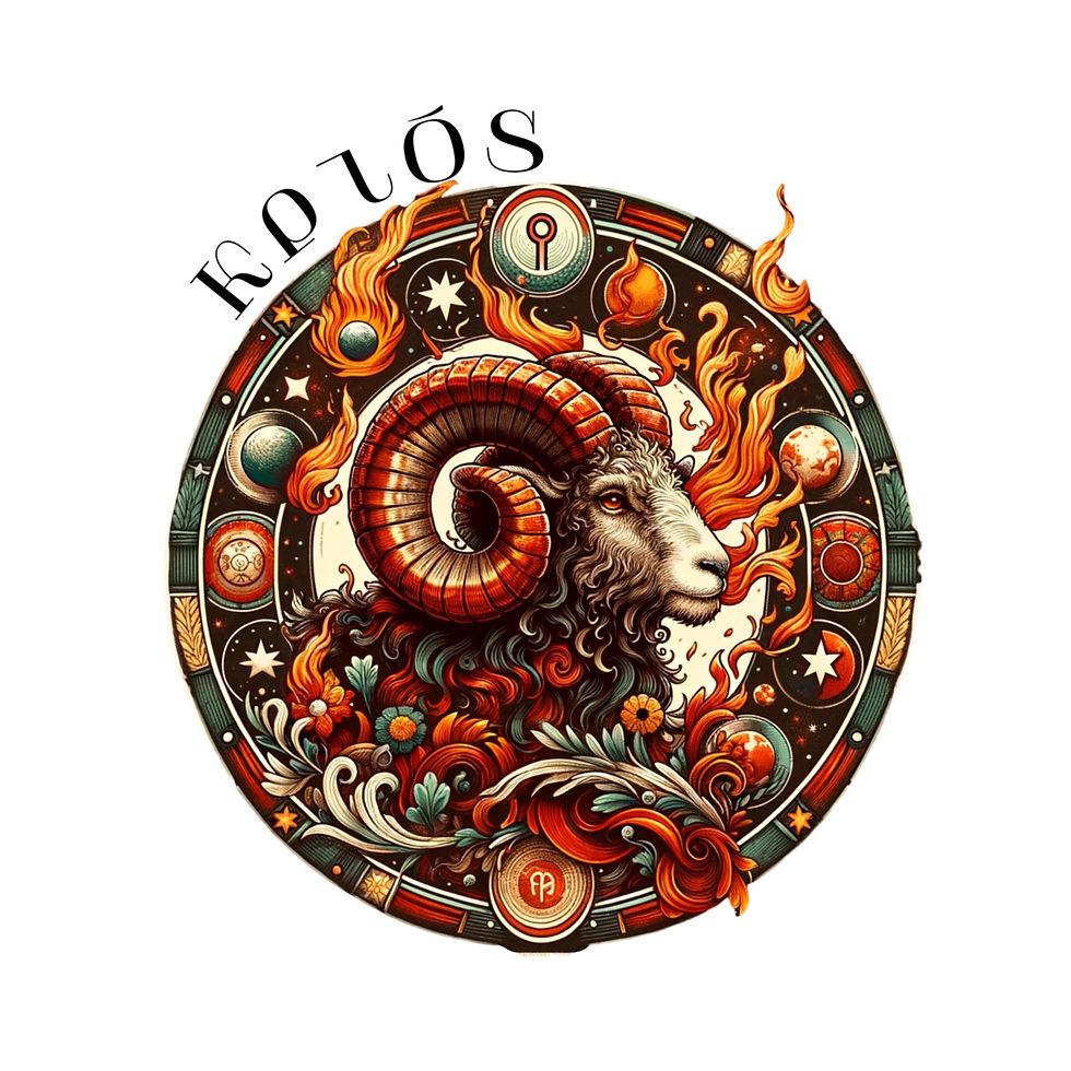 Thumbnail: Short Sleeve T-Shirt with Aries Zodiac Sign Print