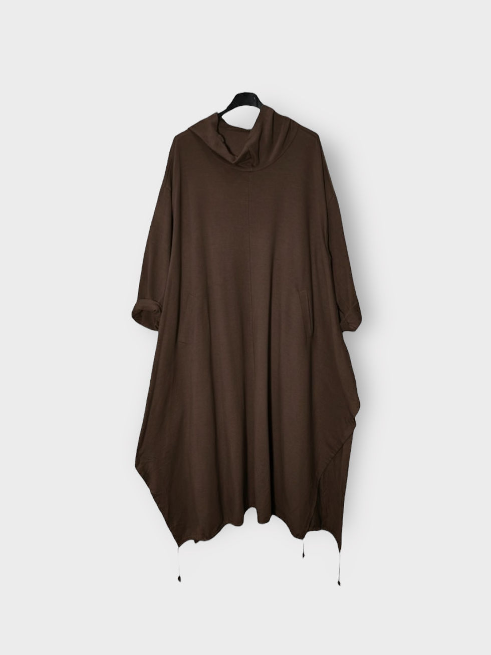 Μικρογραφία: Φούτερ Κάπα/Φόρεμα με Ρυθμιζόμενο Στρίφωμα