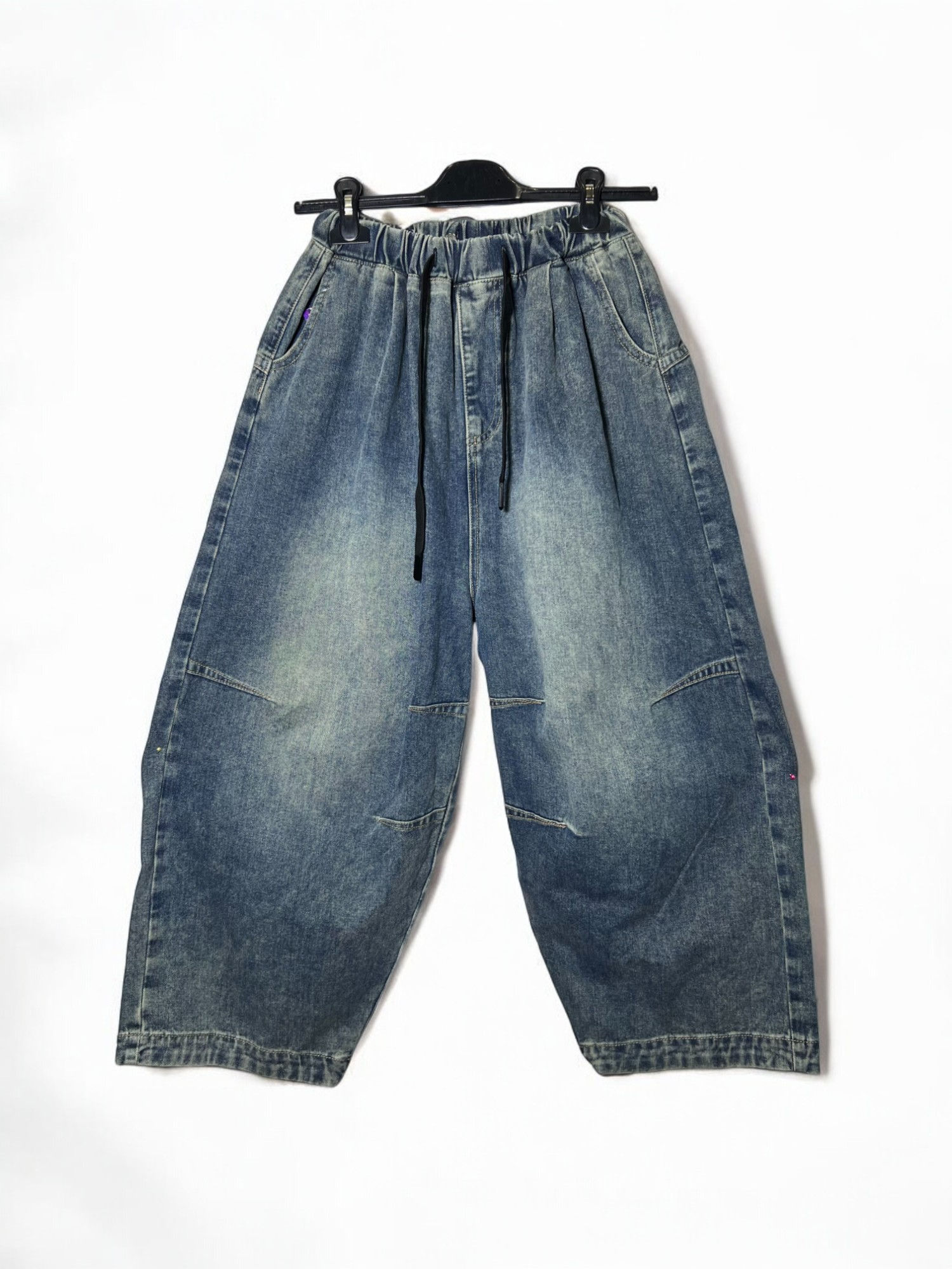 Denim Salwar with Elastic Waist