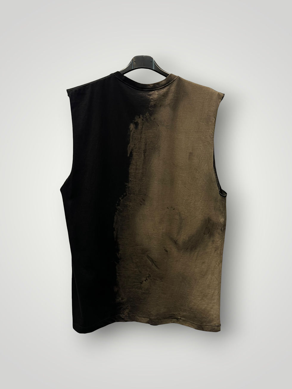Thumbnail: Horror Manga Αμάνικο Tie-Dye T-Shirt – Χακί / Μαύρο