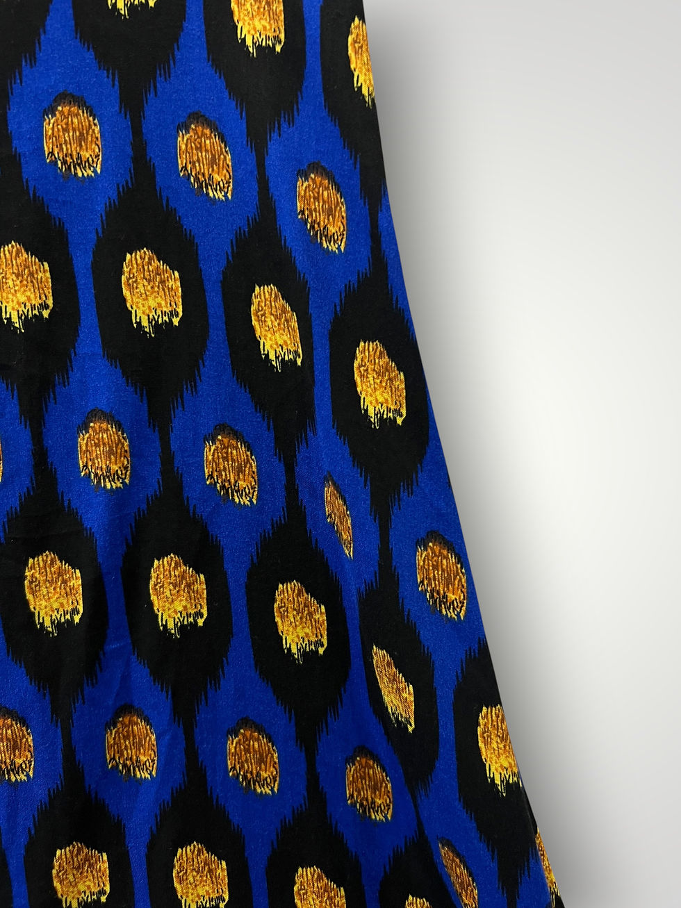 Thumbnail: Φαρδιά Παντελόνα Πεταλούδα με Ikat & Metallic Print