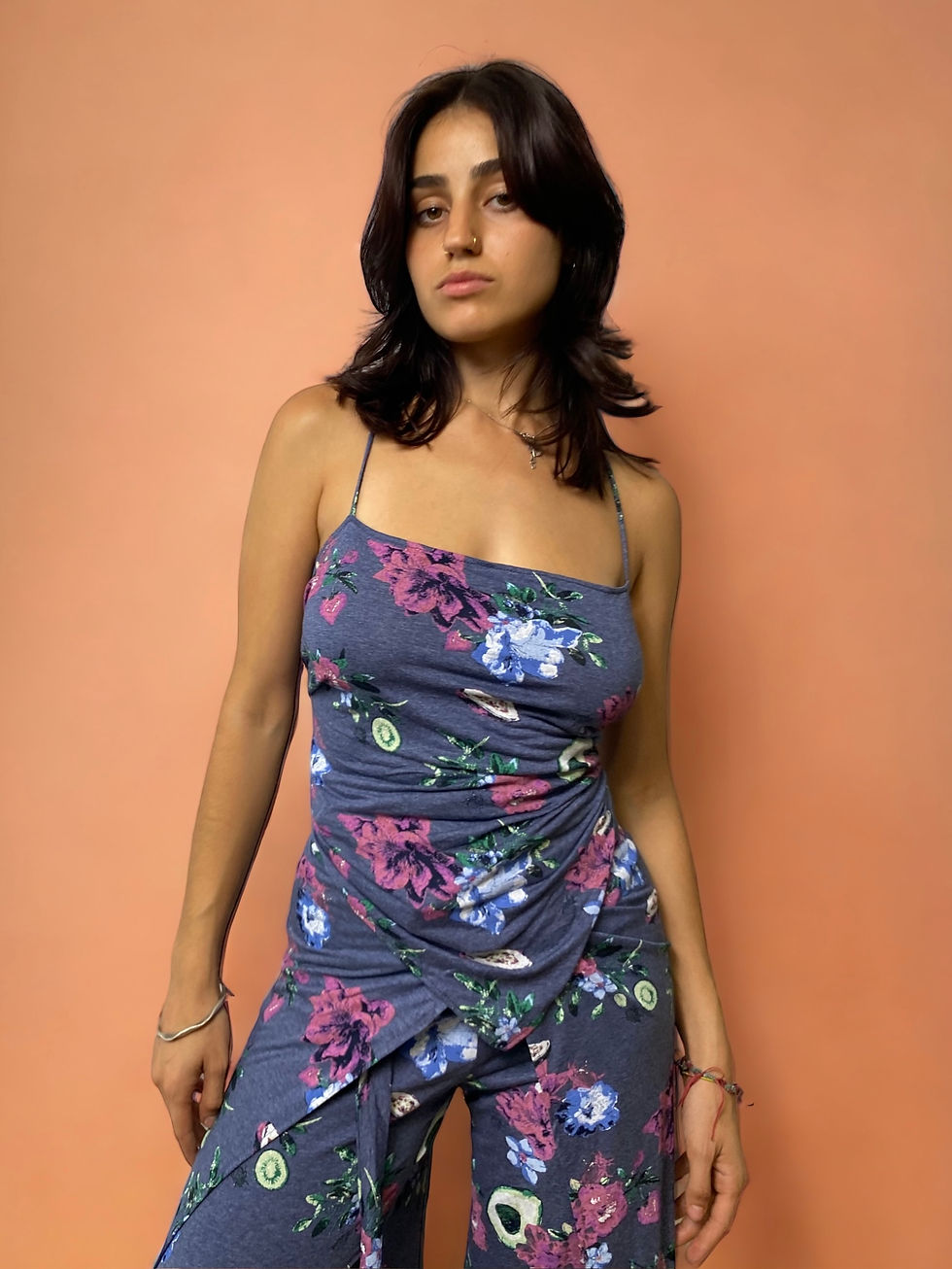 Thumbnail: Floral Top with Straps. Perfect for all sizes