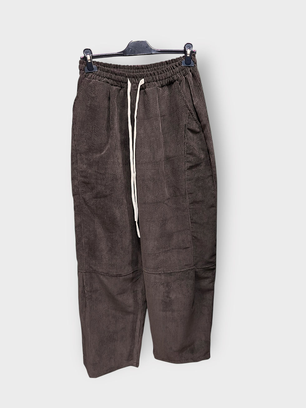Thumbnail: Warm Corduroy Pants with Elastic Waist