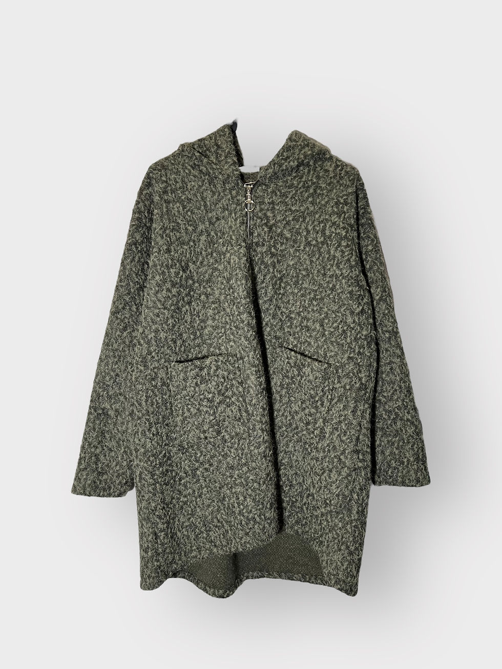Thumbnail: Oversized Fluffy Cardigan-Coat with Pockets