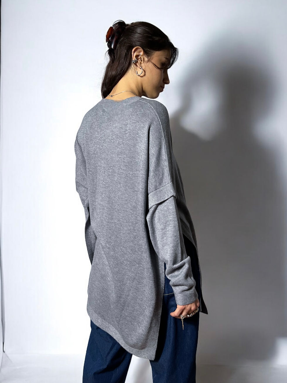 Thumbnail: Long Sleeve Blouse with Bolero Look