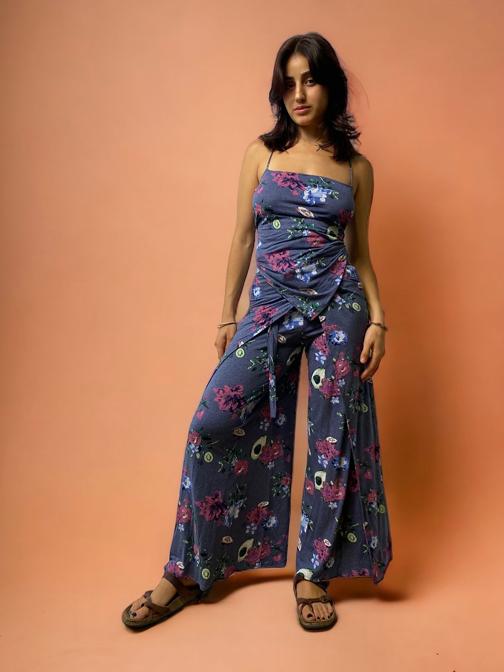 Thumbnail: Floral Patterned Wrap Pants