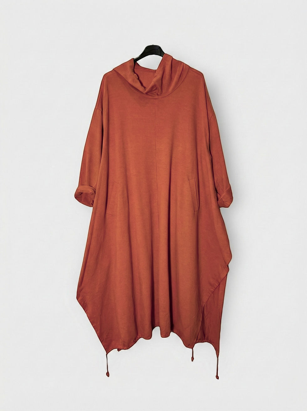 Μικρογραφία: Φούτερ Κάπα/Φόρεμα με Ρυθμιζόμενο Στρίφωμα