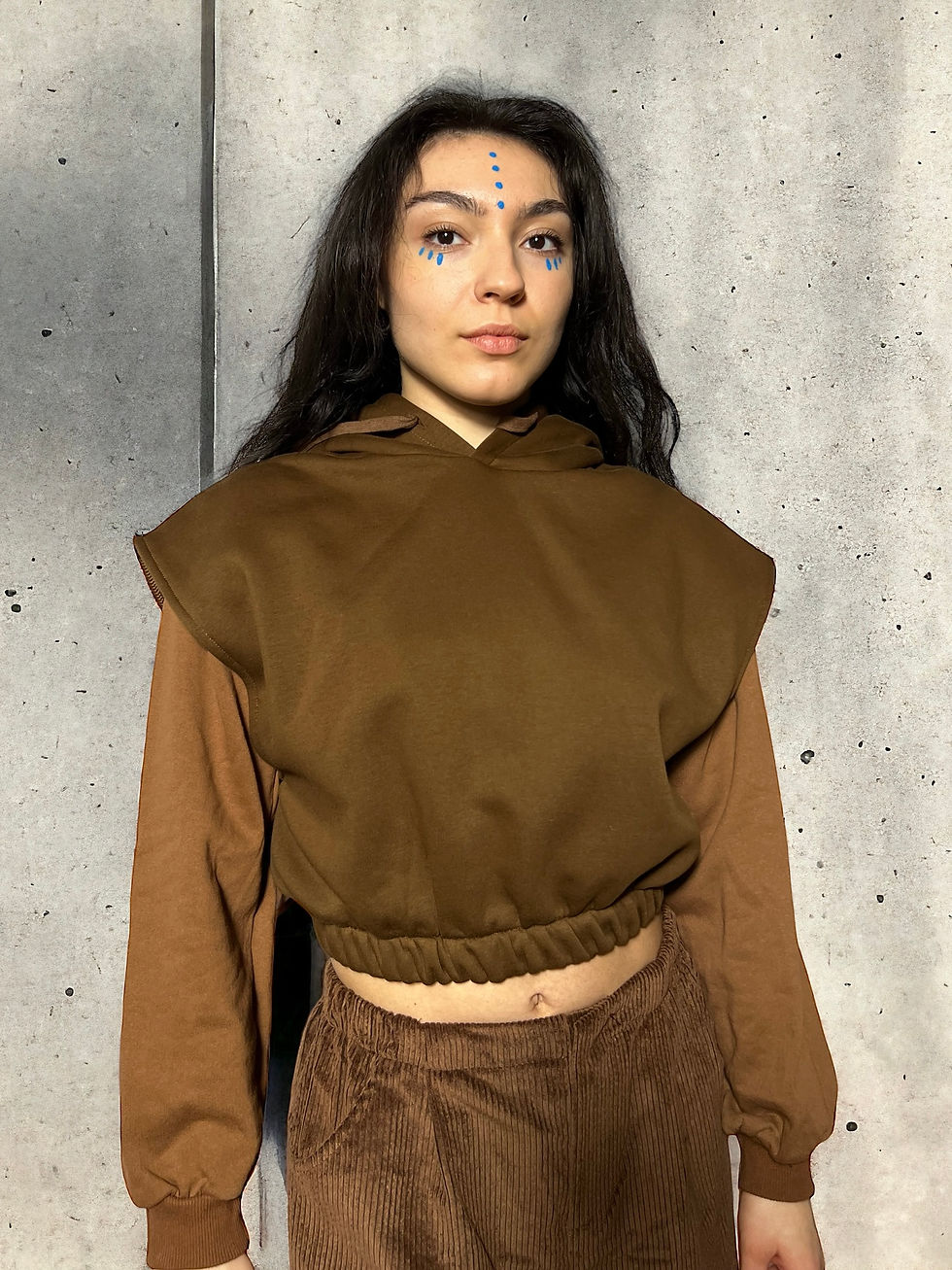 Thumbnail: Sleeveless Crop Hoodie