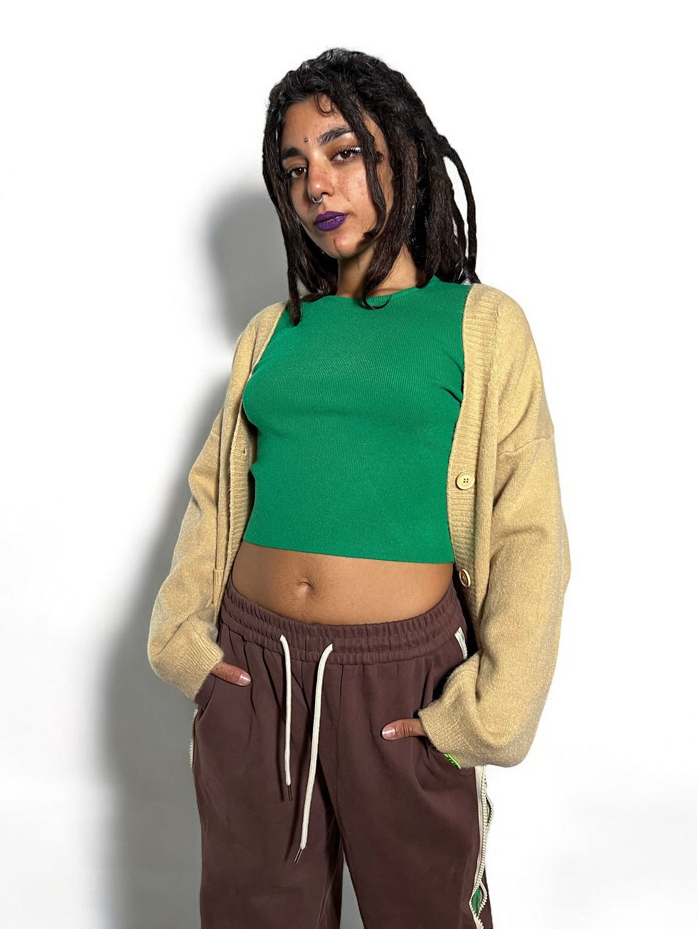 Thumbnail: Warm Cardigan with Large Buttons