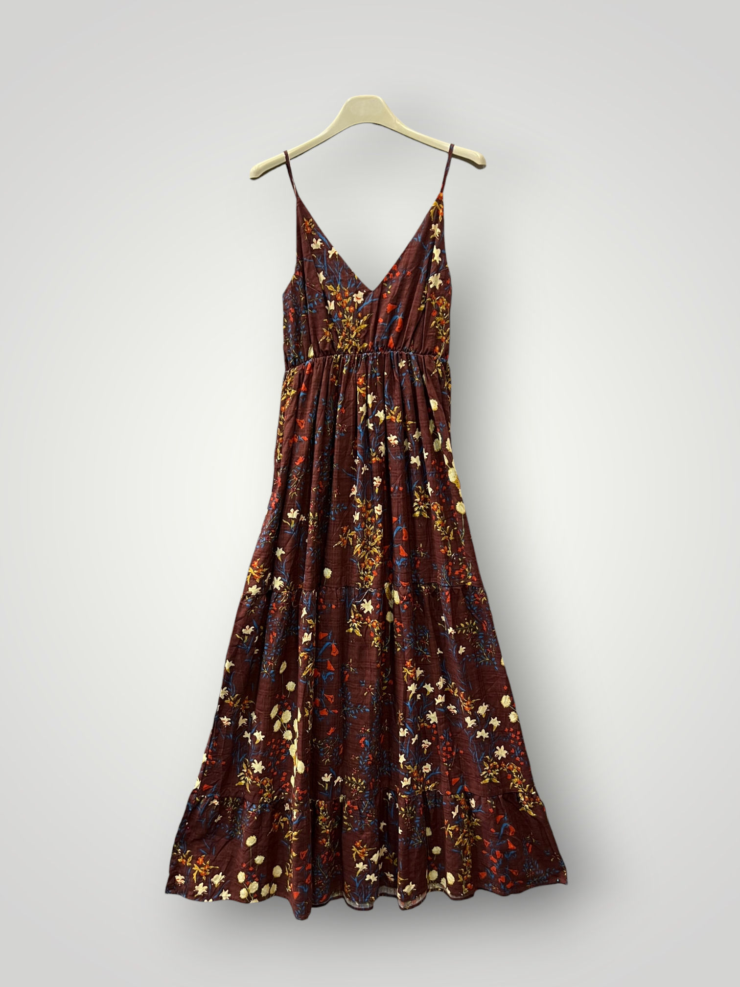 Floral Maxi Φόρεμα με Τιράντες
