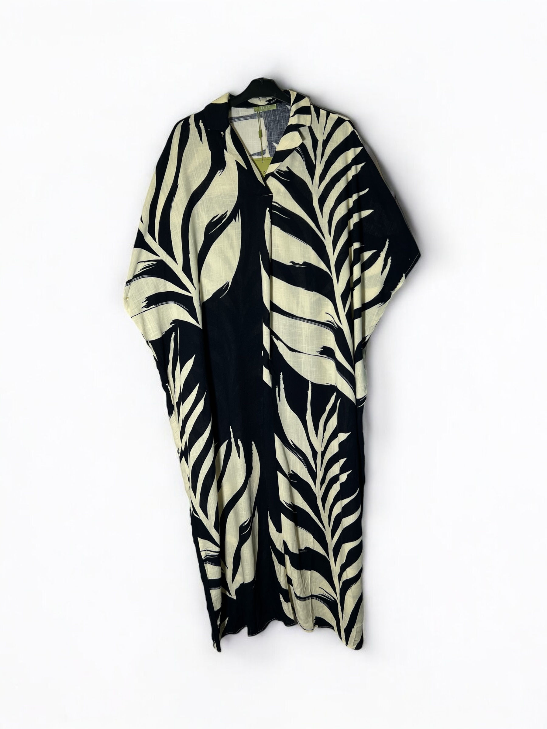 Φόρεμα-Καφτάνι με Τροπικό Μοτίβο 