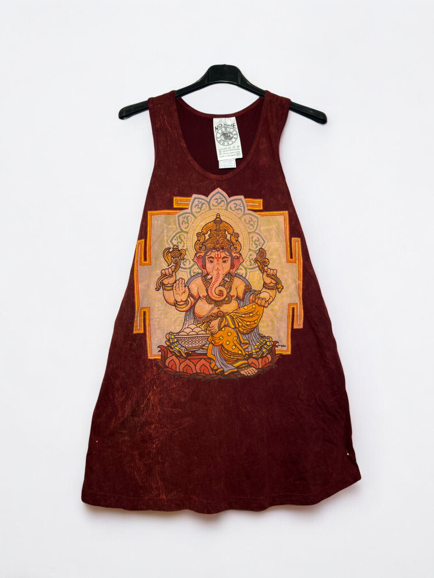 Πετροπλυμένο Μπλουζοφόρεμα με Ψυχεδελική Στάμπα