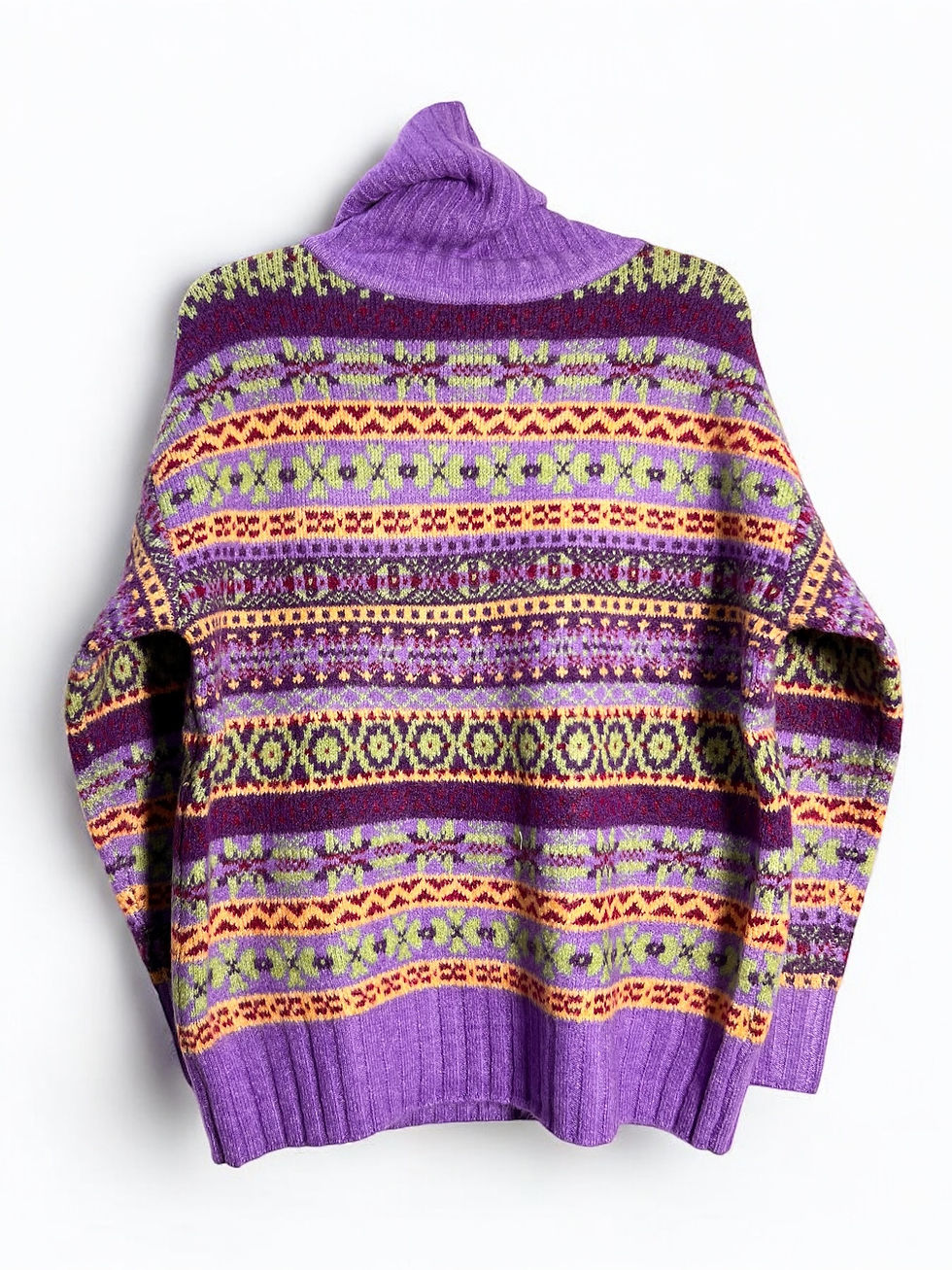 Thumbnail: Sweater with Turtleneck and Cute Winter Pattern