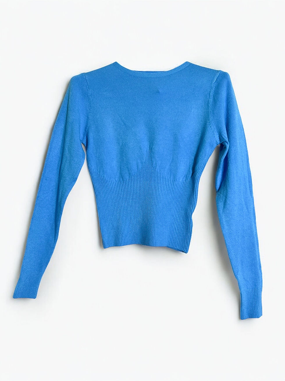 Thumbnail: Long Sleeve Crop Top with Striped Bust