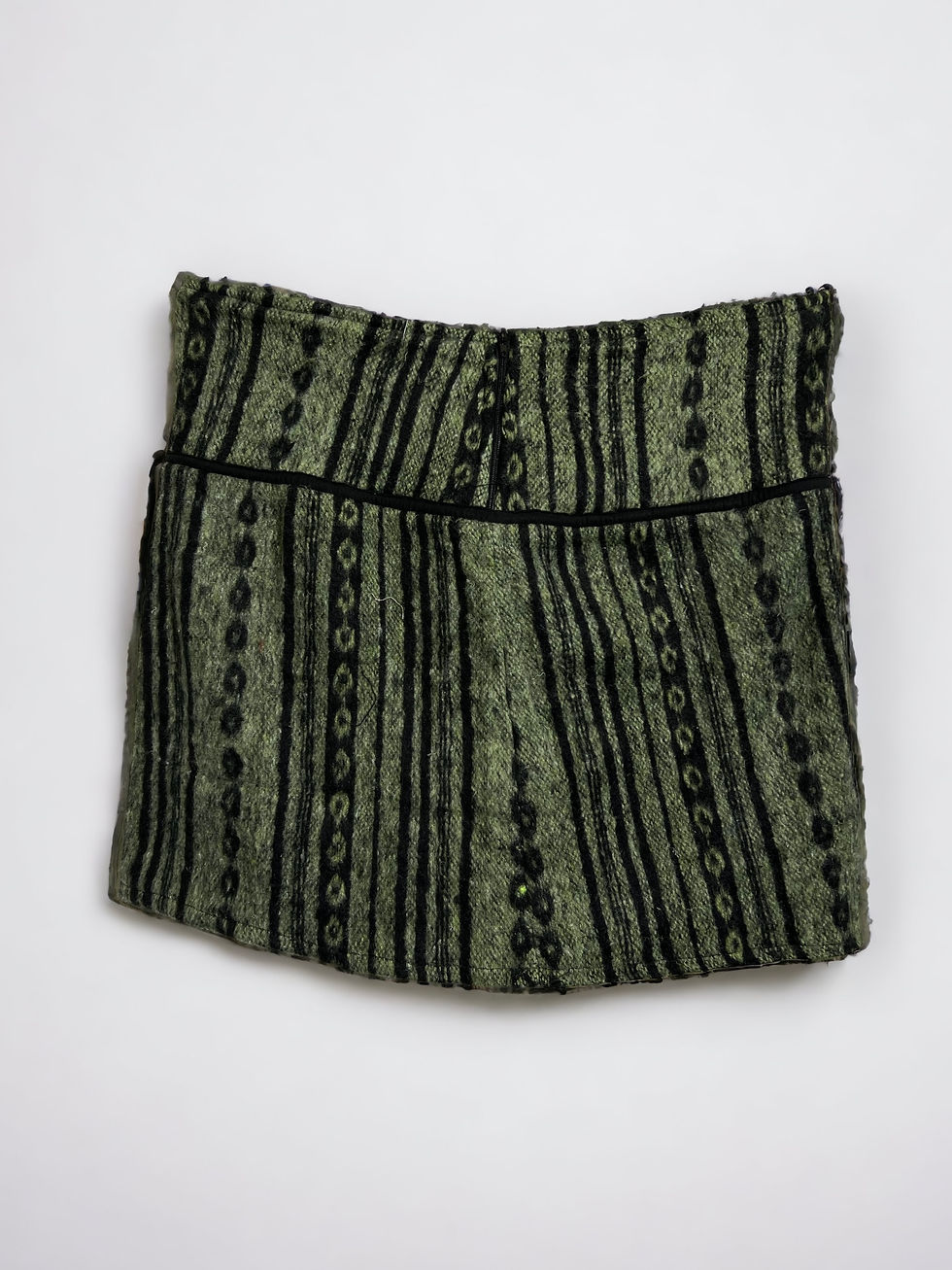 Thumbnail: Warm Mini Skirt with Back Zipper