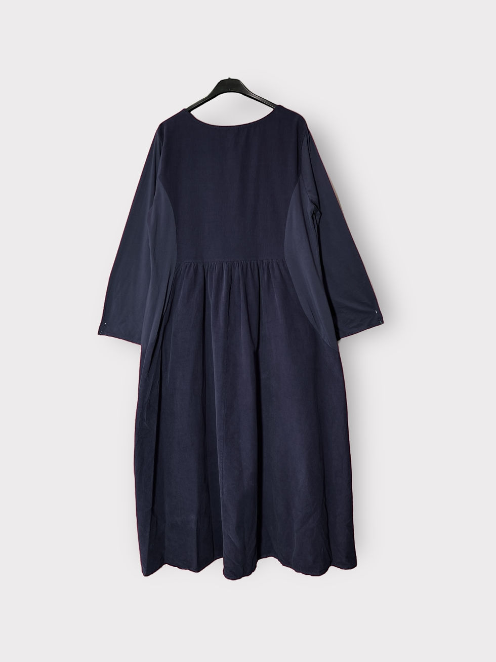 Thumbnail: Long Sleeve Corduroy Dress with Long Side Pieces
