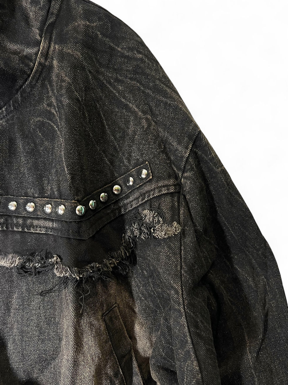 Thumbnail: Stonewashed Jacket with Patchwork Details