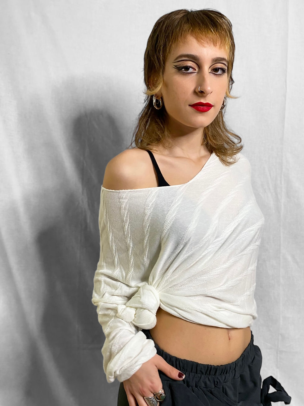 Thumbnail: IRRESISTIBLE - Long Sleeve Blouse with Light Transparency