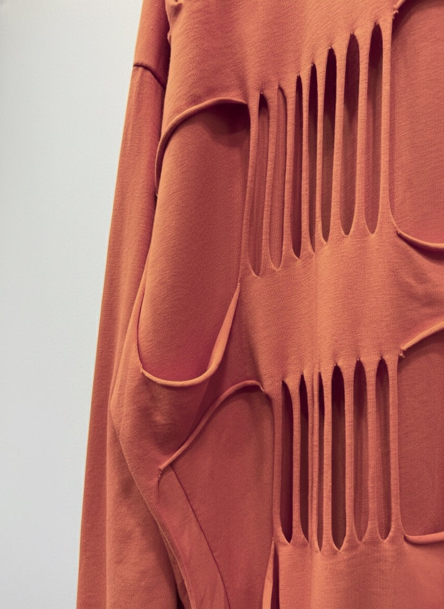 Μικρογραφία: Oversized Μπλούζα με Cut-Out Σχέδιο