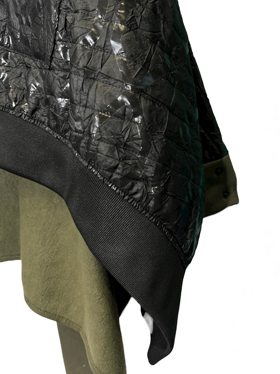 Thumbnail: Asymmetrical Cape Jacket with Quilted Texture