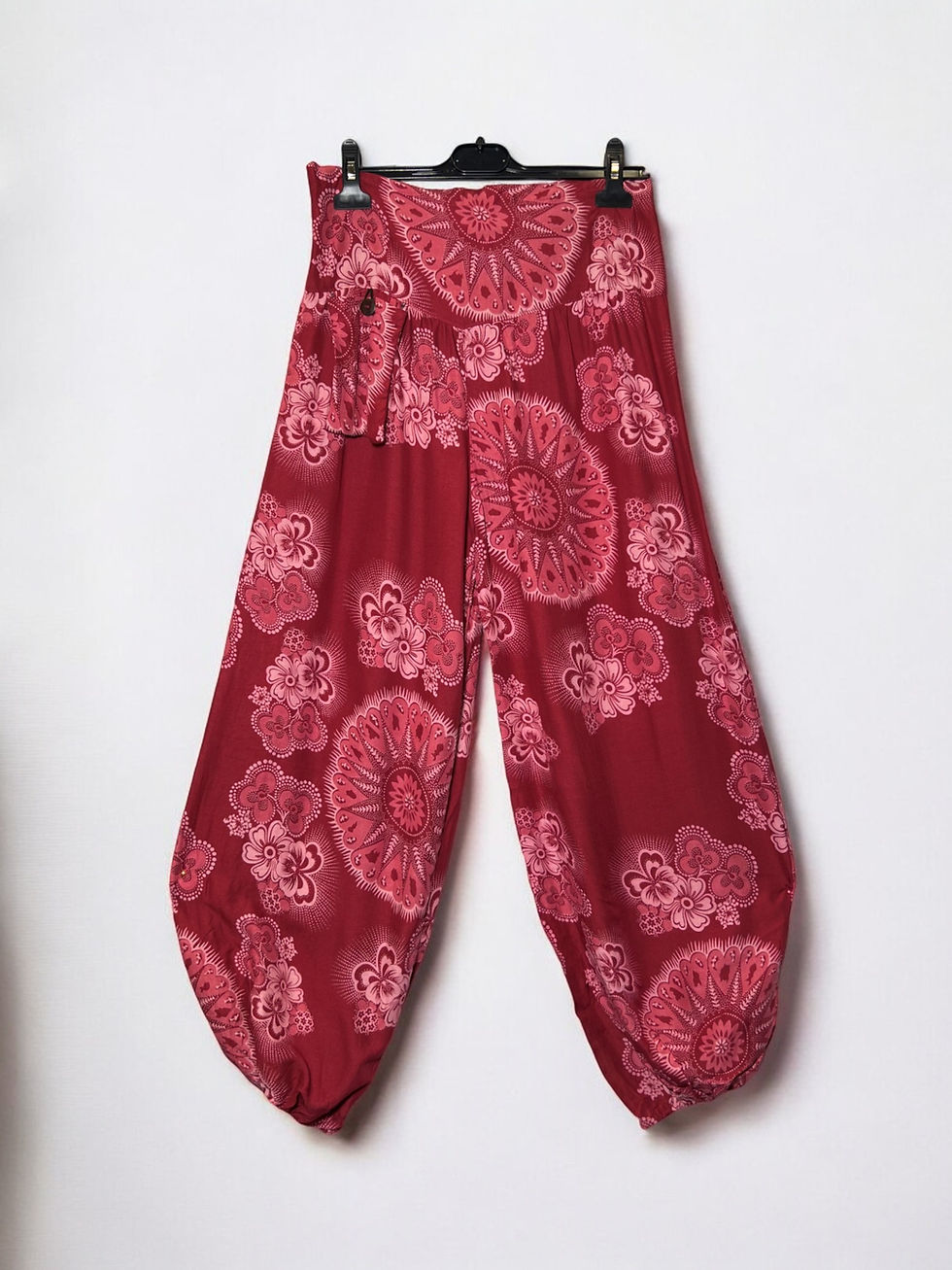 Σαλβάρι με Έθνικ Μοτίβο και Εξωτερική Τσέπη