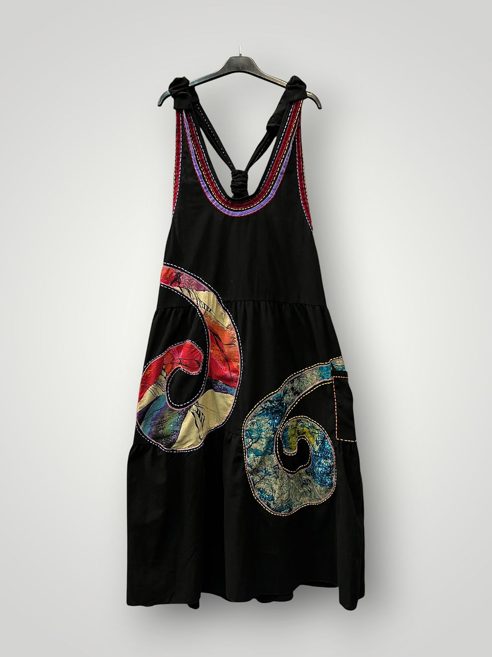 Thumbnail: Dress with Adjustable Straps and Handmade Embroidery