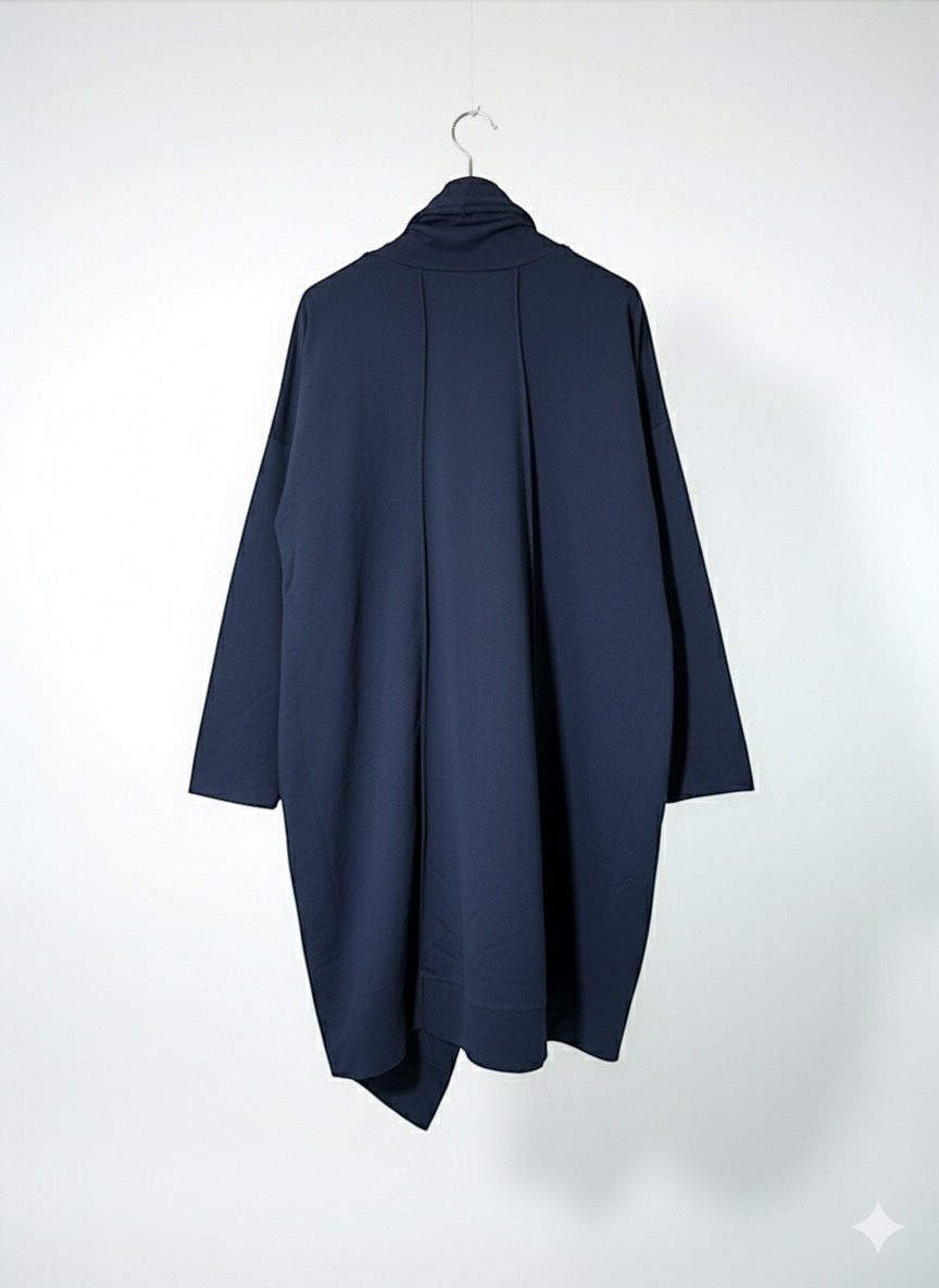 Μικρογραφία: Πολυμορφική Ζακέτα με Γιακά που μπορεί να φορεθεί σαν Ζιβάγκο και σαν Κουκούλα