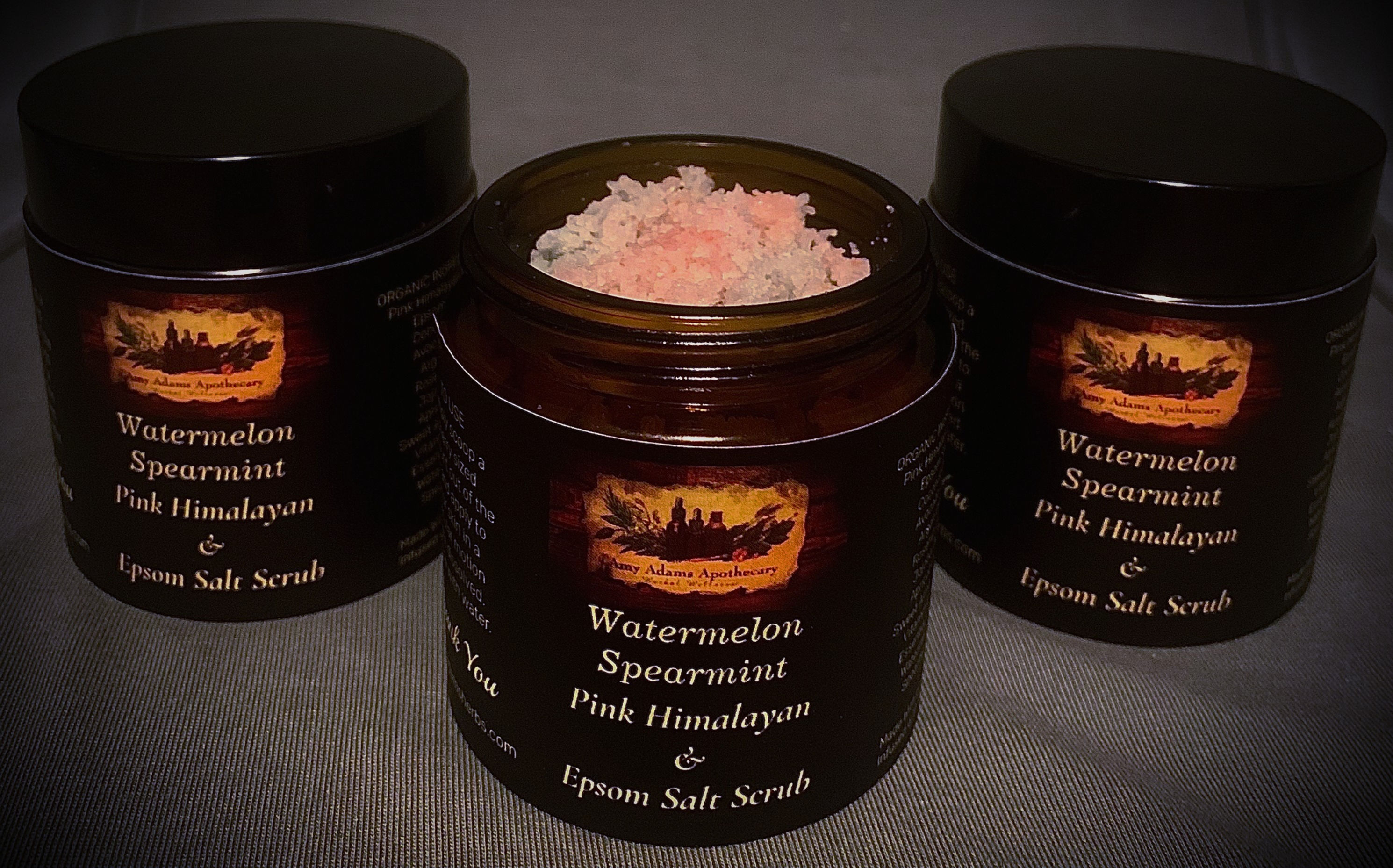 Watermelon Spearmint Pink Himalayan & Epsom Salt Scrub