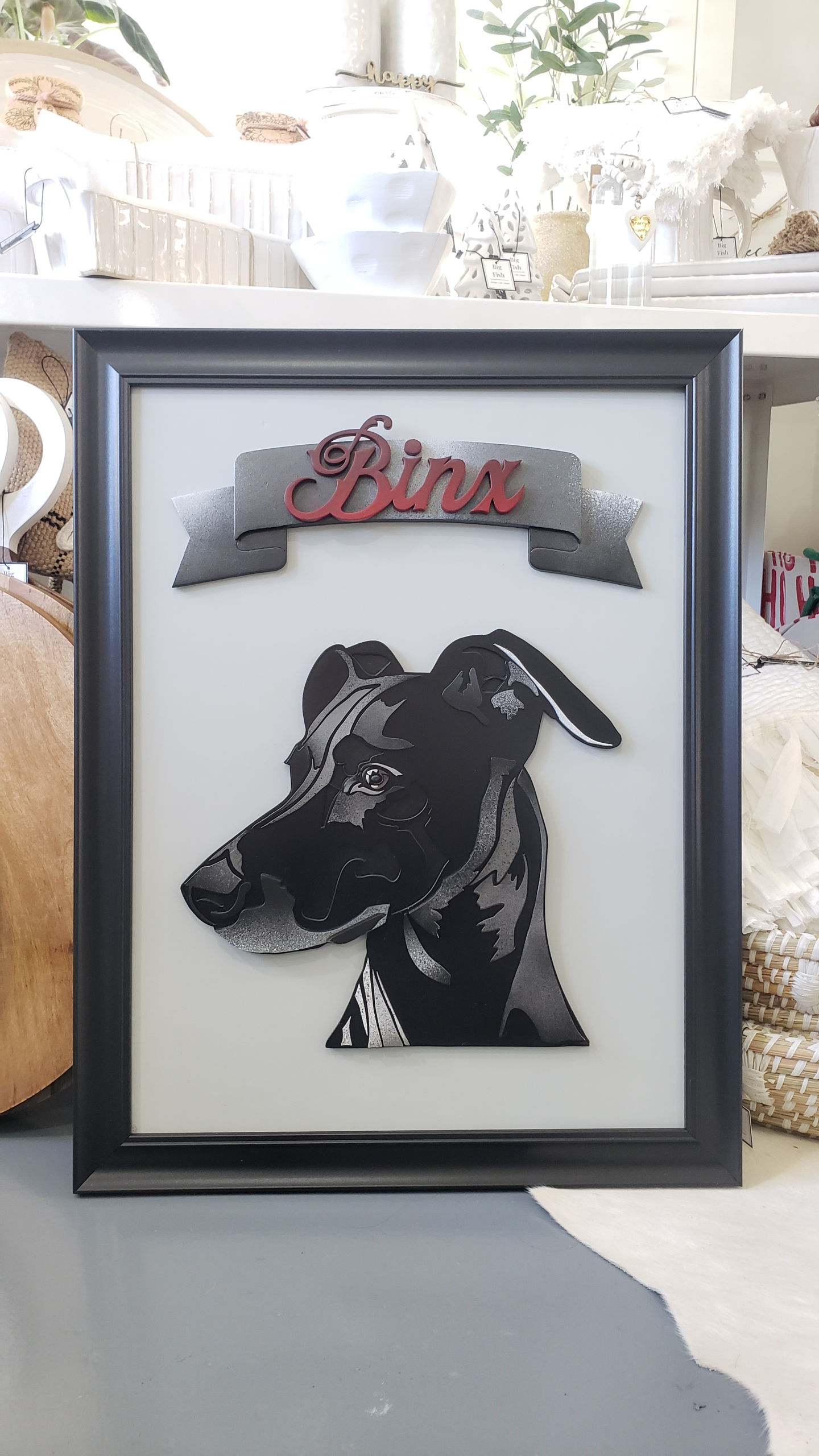 Custom Wood Pet Portrait - Multi Layer Hand Painted Hand Crafted Portrait