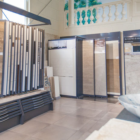 verschiedene Bodenplatten der Fliesen Design Eiter Hermann GmbH