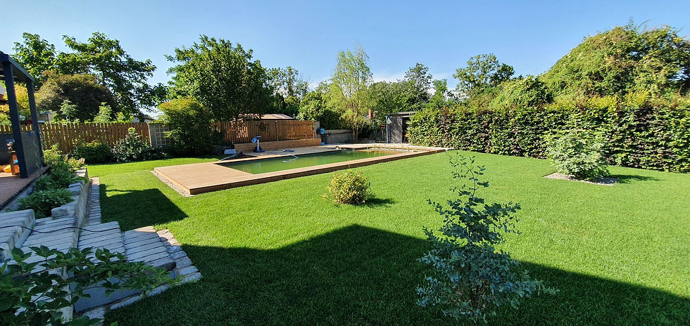 schöne Gartenlandschaft