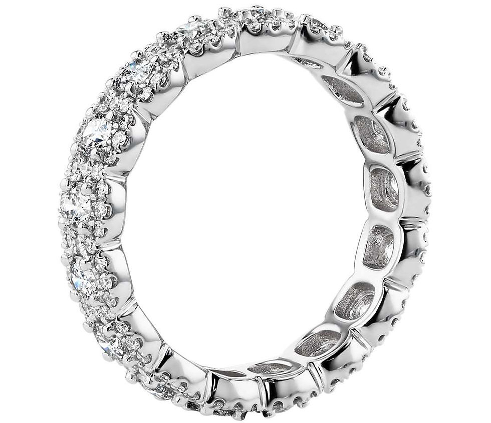 Thumbnail: Halo Diamond Eternity Ring