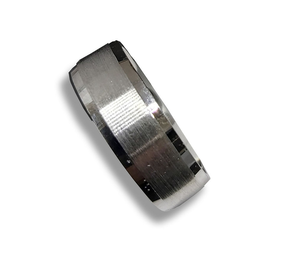 Thumbnail: Brushed Beveled Classic Size 8.5,  6mm width