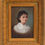 Thumbnail: Antique French Oil Portrait: Young Girl, Pearl Earring, Barbizon Frame
