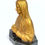 Thumbnail: Antique French Religious Virgin Mary Signed spelter bust on marble base