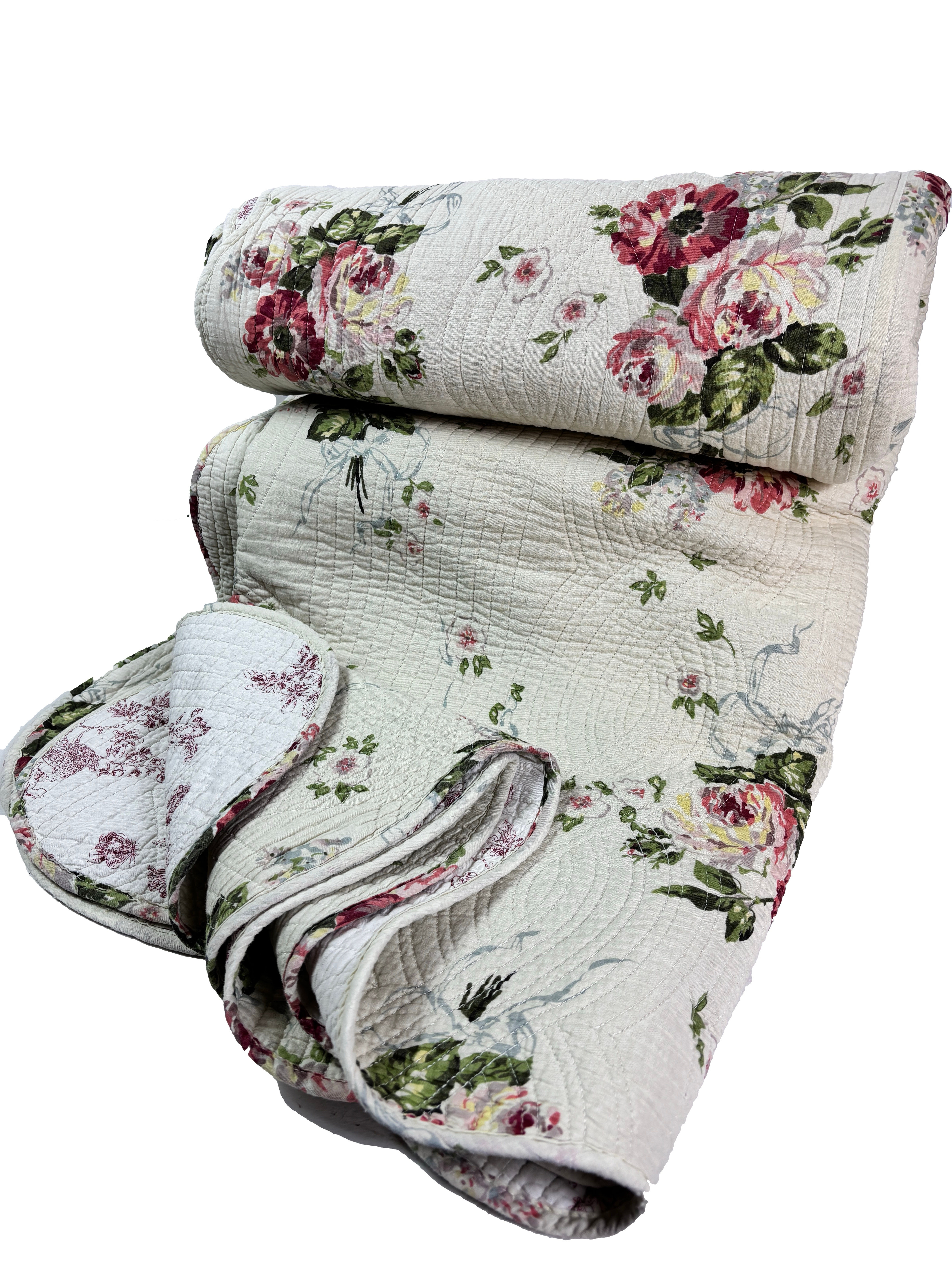 Antique French boutis Quilt Comforter Provencal 1920/30’s