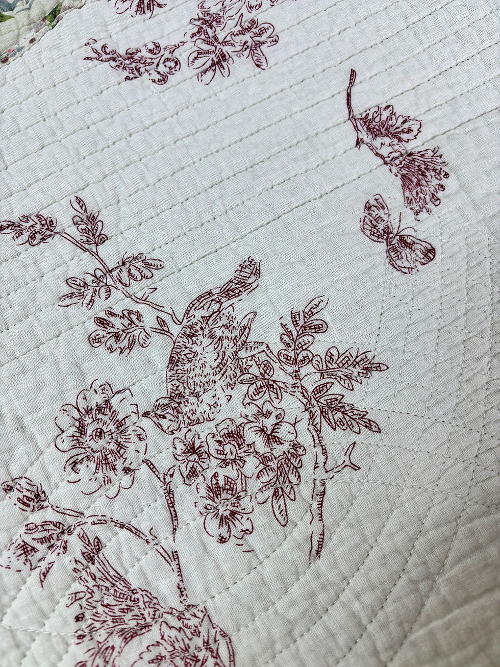 Thumbnail: Antique French boutis Quilt Comforter Provencal 1920/30’s