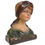 Thumbnail: French Antique Bust of a Young Girl in Plaster 1900's signed Paris