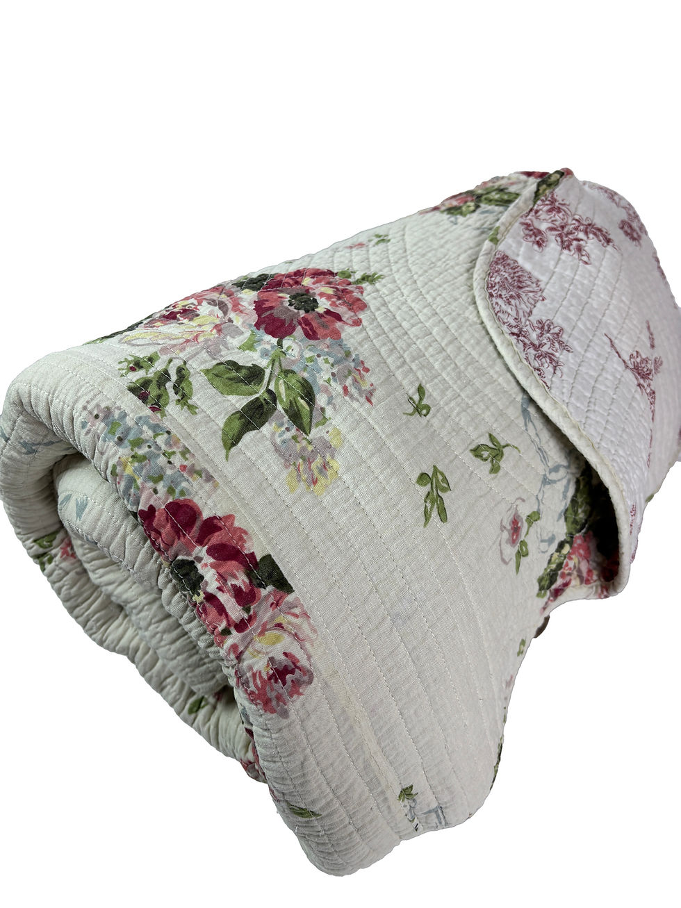 Thumbnail: Antique French boutis Quilt Comforter Provencal 1920/30’s