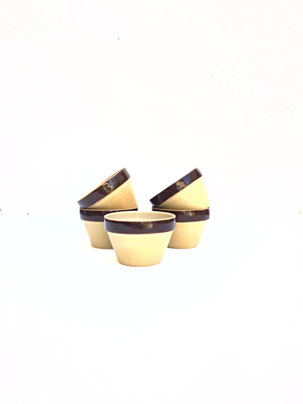 Thumbnail: 5 French vintage rustic primitive kitchen Digoin Pots as new -Storage display