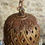 Thumbnail: Antique French Napoleonic gilded Cloche Bell Lantern decorated Porcelain flowers