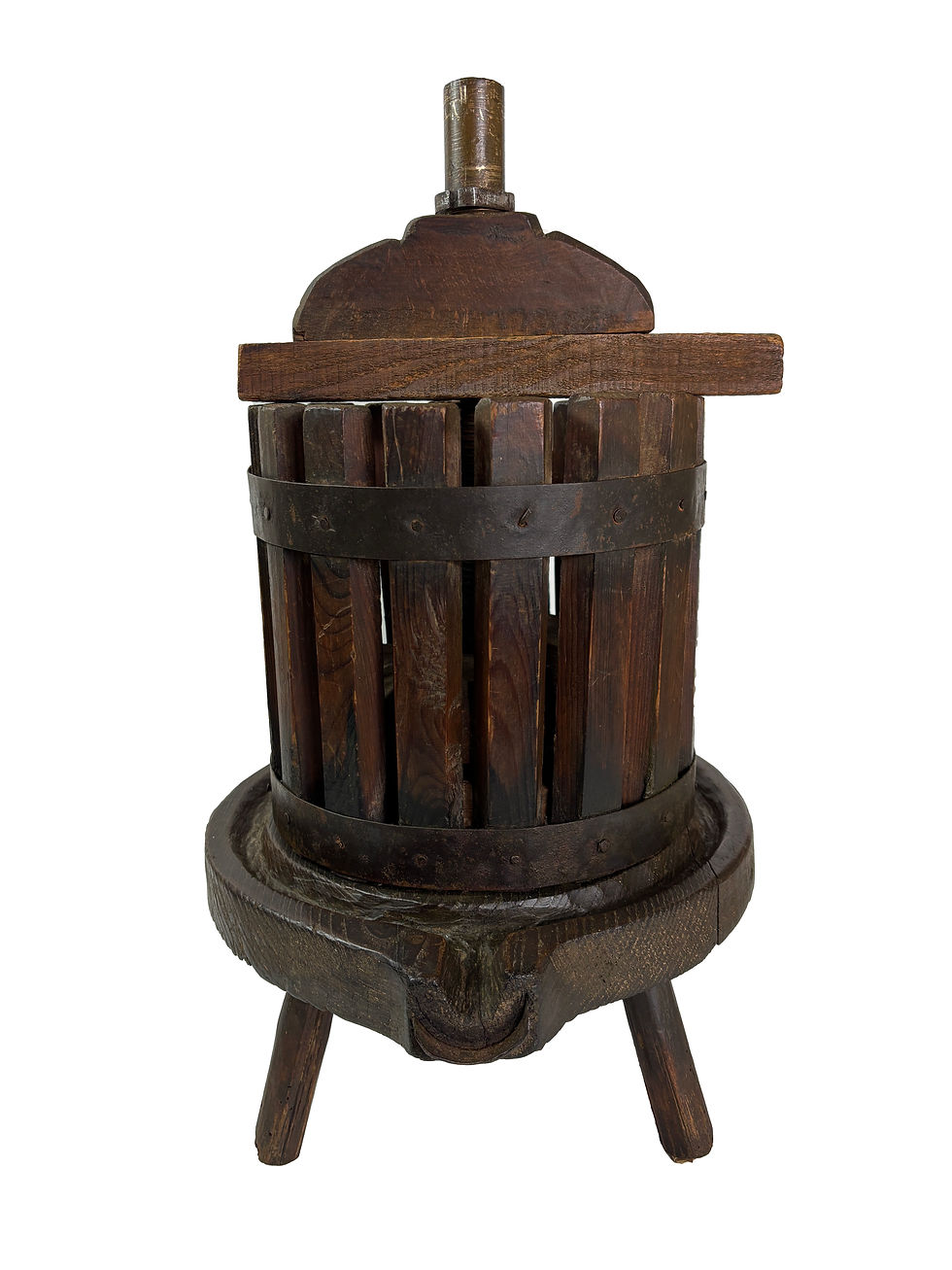 Thumbnail: Antique French wood Grape Press primitive kitchen folk art display 18th ct