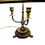Thumbnail: French antique bouillotte style Lamp with shot silk quality shade circa 1920's