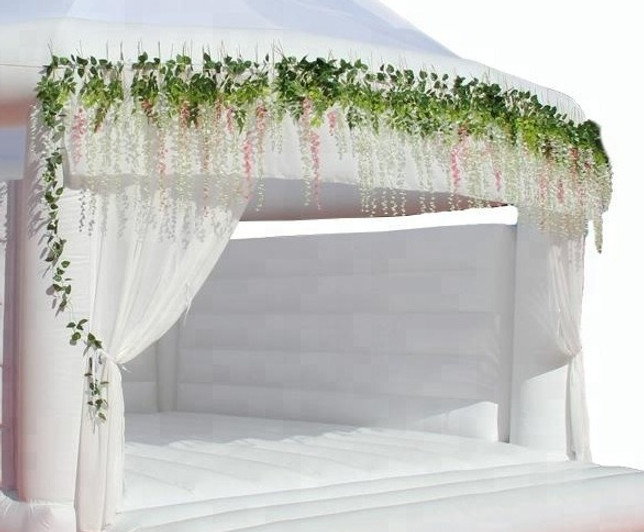 White Wedding Boune House Weddng Bouncy Castle for rent in United States