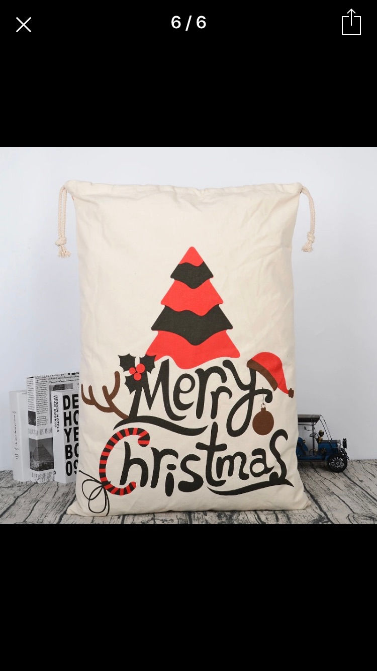 Thumbnail: Santa Canvas Sack