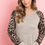 Thumbnail: Leopard Sleeve Elbow Patch Sweater