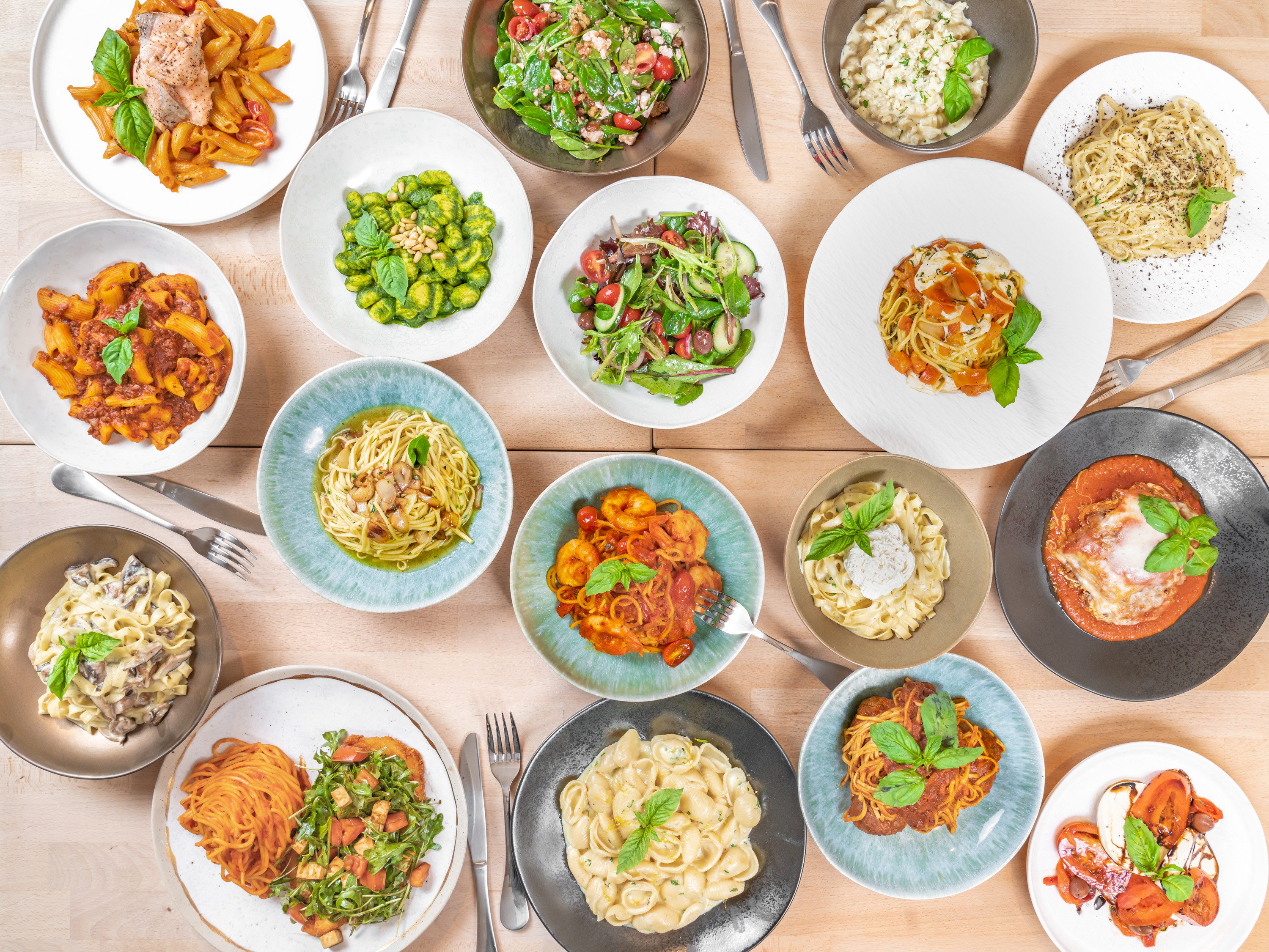 Arranged Food and Objects