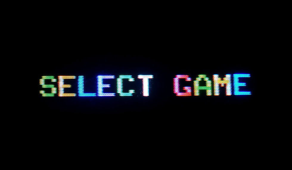The Odyssey 2 "splash screen," so to speak. Each game opens with this colorful select screen.