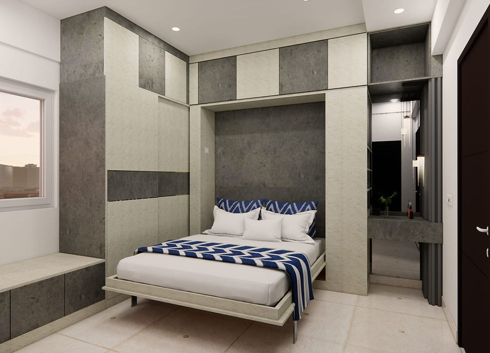 Thumbnail: Vertical Wall Bed with Study Desk