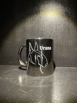 Mug céramique argenté